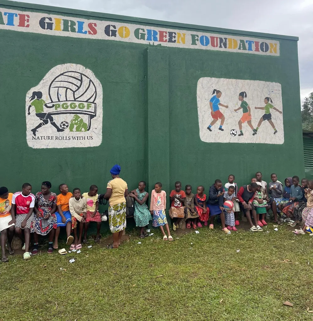 African girls smiling